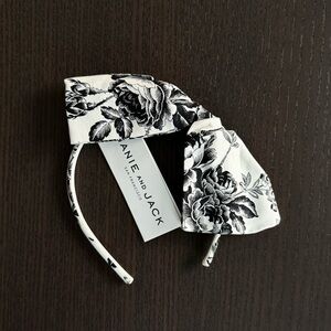 Janie and Jack Monochrome Floral Headband